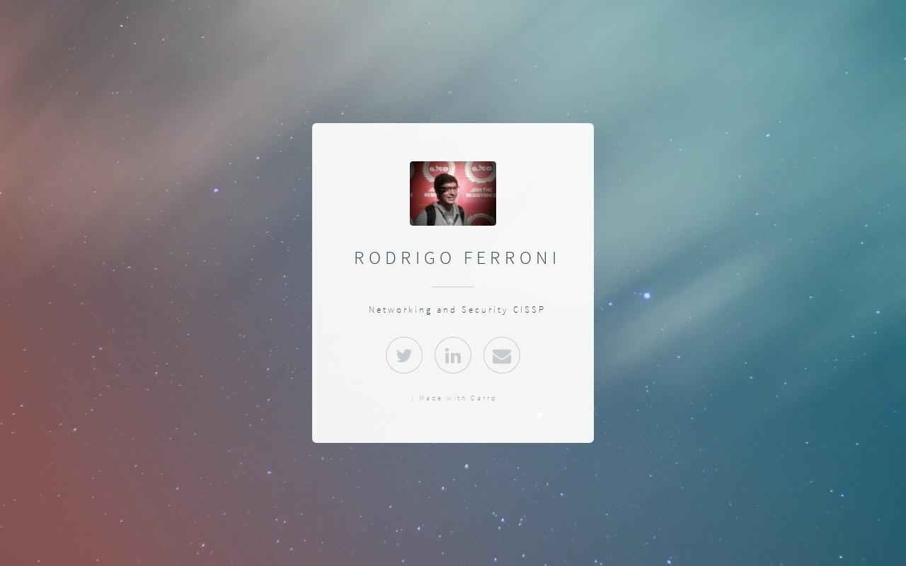 Carrd profile picture for @rodrigo